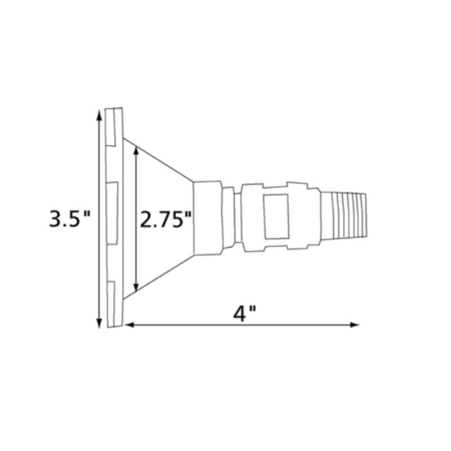 RV Exterior Spray Port / Hose Quick Connect 184487-01-02A | RV Go Parts - Replacement OEM RV Parts