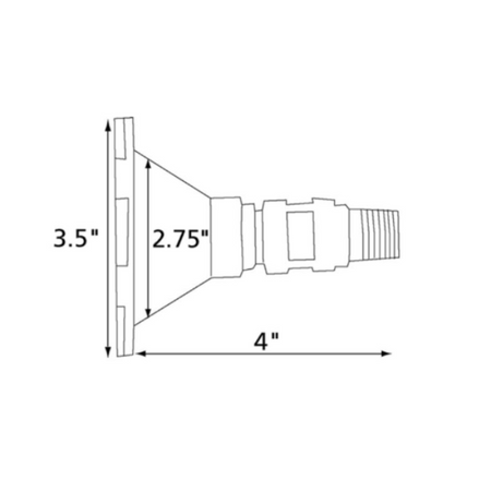 RV Exterior Spray Port / Hose Quick Connect 184487-01-02A | RV Go Parts - Replacement OEM RV Parts