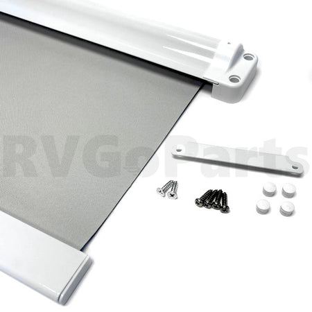 Winnebago RV White/Beige Window Pull-Down Shade 23" x 33" 144628-03-01A | RV Go Parts - Replacement OEM RV Parts