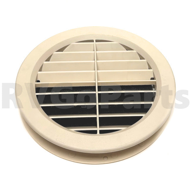 Winnebago RV 6.9" Round Register Vent Beige with Filter 182861-01-01A | RV Go Parts - Replacement OEM RV Parts