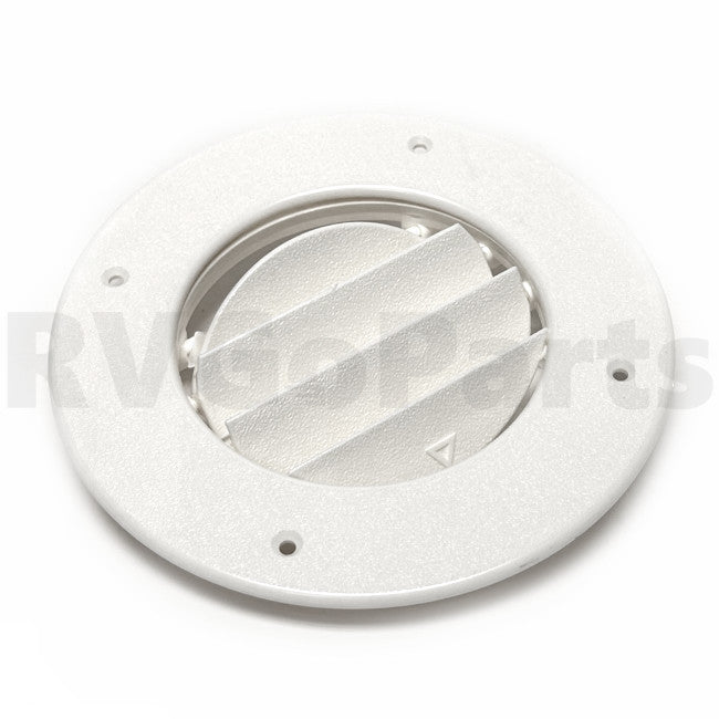 Winnebago RV 6.4" Round Vent/Register White with Damper 120134-01-02A | RV Go Parts - Replacement OEM RV Parts