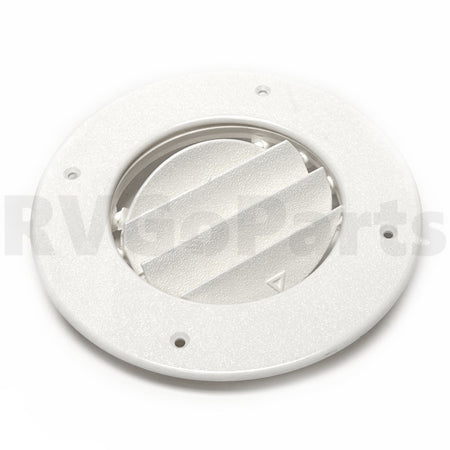 Winnebago RV 6.4" Round Vent/Register White with Damper 120134-01-02A | RV Go Parts - Replacement OEM RV Parts