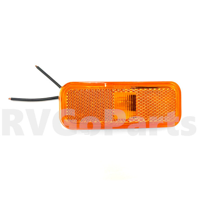 Winnebago RV Clearance Light Marker Amber 4" x 1.5" Rectangular 193721-01-000 | RV Go Parts - Replacement OEM RV Parts