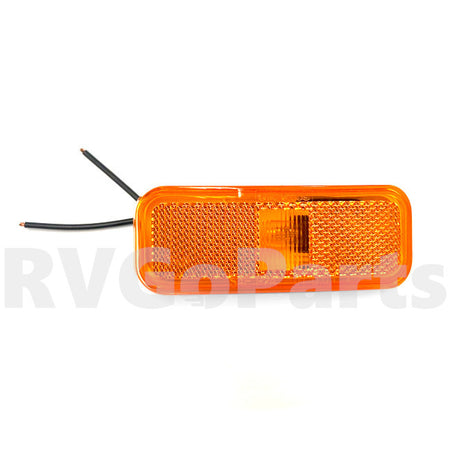 Winnebago RV Clearance Light Marker Amber 4" x 1.5" Rectangular 193721-01-000 | RV Go Parts - Replacement OEM RV Parts