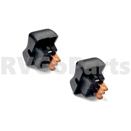 2-Pack RV Rocker Switch On/Off/On Black 3-Prong 135740-04-04A | RV Go Parts - Replacement OEM RV Parts