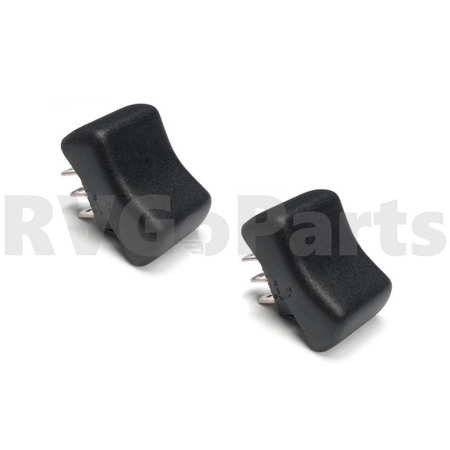 2-Pack RV Rocker Switch On/Off/On Black 3-Prong 135740-04-04A | RV Go Parts - Replacement OEM RV Parts