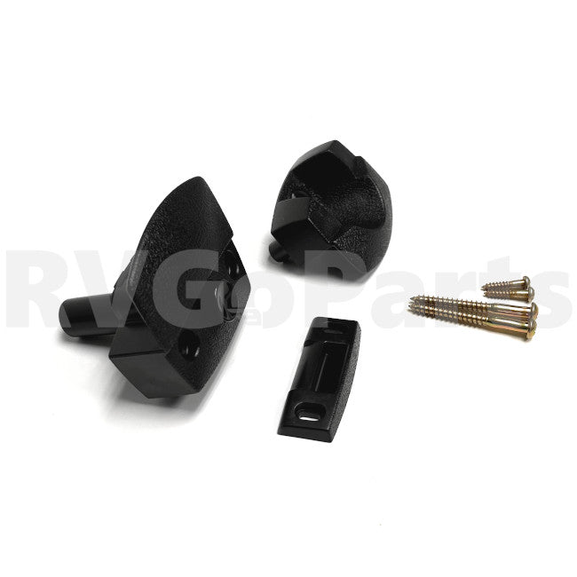 RV Privacy Bathroom Door Latch Black w/o Lock 058335-03-000 | RV Go Parts - Replacement OEM RV Parts