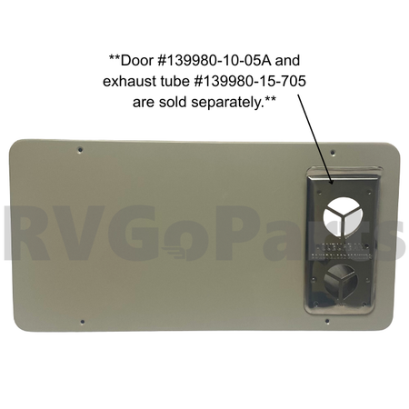 RV Suburban Furnace Access Door Champagne 139980-10-05A | RV Go Parts - Replacement OEM RV Parts