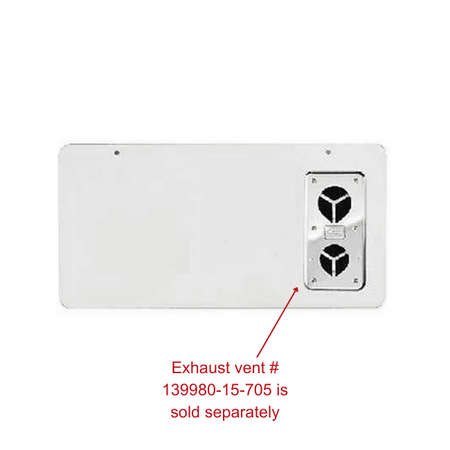 RV Suburban Furnace Access Door Polar White 139980-01-07A | RV Go Parts - Replacement OEM RV Parts