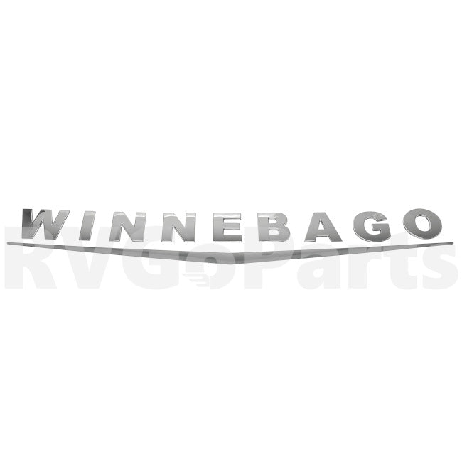Winnebago RV Chrome Logo Decal 38" x 5.75" Large 181320-01-01A | RV Go Parts - Replacement OEM RV Parts