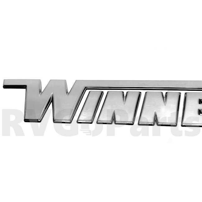 Winnebago RV Chrome Logo Decal 10.27" x 1.67" Small 312512-01-01A | RV Go Parts - Replacement OEM RV Parts