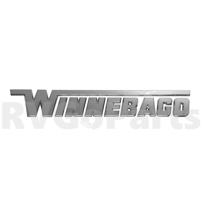 Winnebago RV Chrome Logo Decal 10.27" x 1.67" Small 312512-01-01A | RV Go Parts - Replacement OEM RV Parts