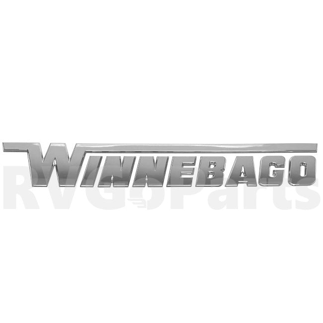 Winnebago RV Chrome Logo Decal 16.81" x 2.73" Large 312511-01-01A | RV Go Parts - Replacement OEM RV Parts