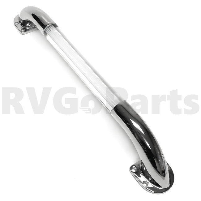 RV Assist Handle 18" Non-Lighted with Chrome Ends 165309-01-01A | RV Go Parts - Replacement OEM RV Parts