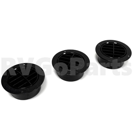 3-Pack RV Outlet Defroster Louver Vent w/ 3" Adapter 157225-02-01A | RVGoParts