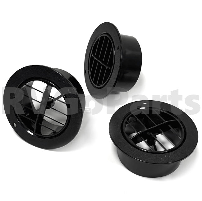 3-Pack RV Outlet Defroster Louver Vent w/ 3" Adapter 157225-02-01A | RVGoParts
