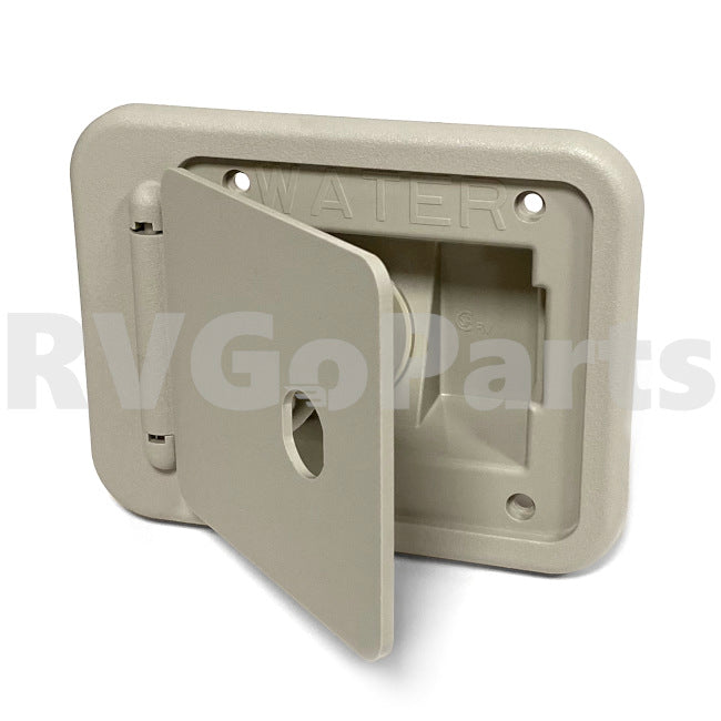 RV Gravity Water Fill Door Champagne 137169-01-01A | RV Go Parts - Replacement OEM RV Parts