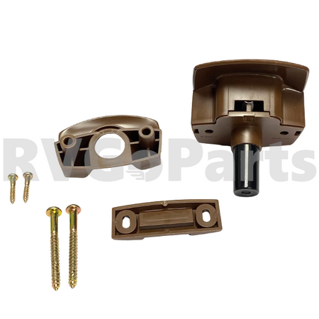 RV Privacy Bathroom Door Latch Brown w/o Lock 058335-01-000 | RV Go Parts - Replacement OEM RV Parts