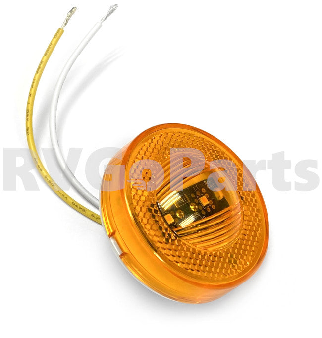 RV Amber LED Clearance Light 2.5" Round 187864-01-000 | RV Go Parts - Replacement OEM RV Parts