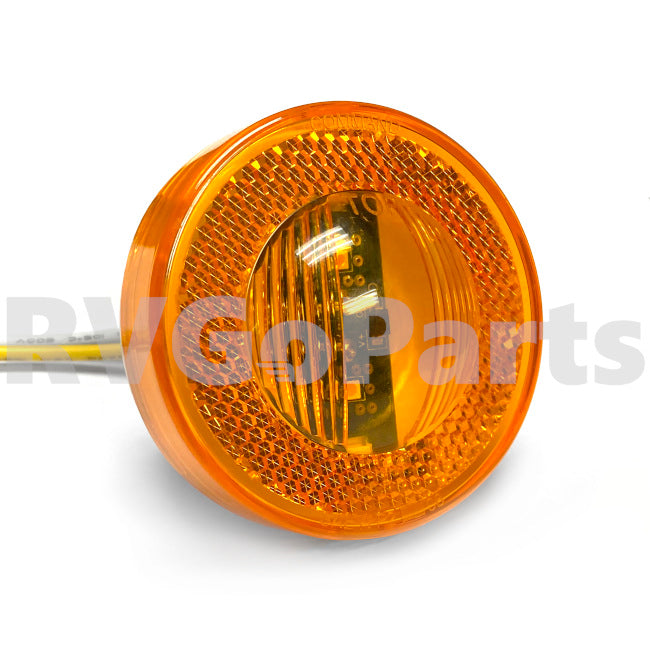 RV Amber LED Clearance Light 2.5" Round 187864-01-000 | RV Go Parts - Replacement OEM RV Parts