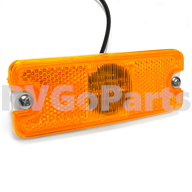 RV LED Side Marker Light Amber Rectangular 171195-02-000 | RV Go Parts - Replacement OEM RV Parts