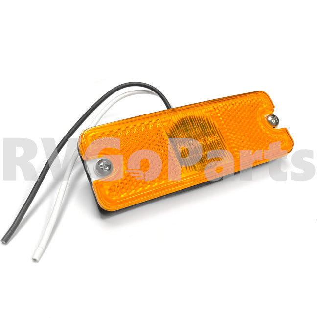 RV LED Side Marker Light Amber Rectangular 171195-02-000 | RV Go Parts - Replacement OEM RV Parts