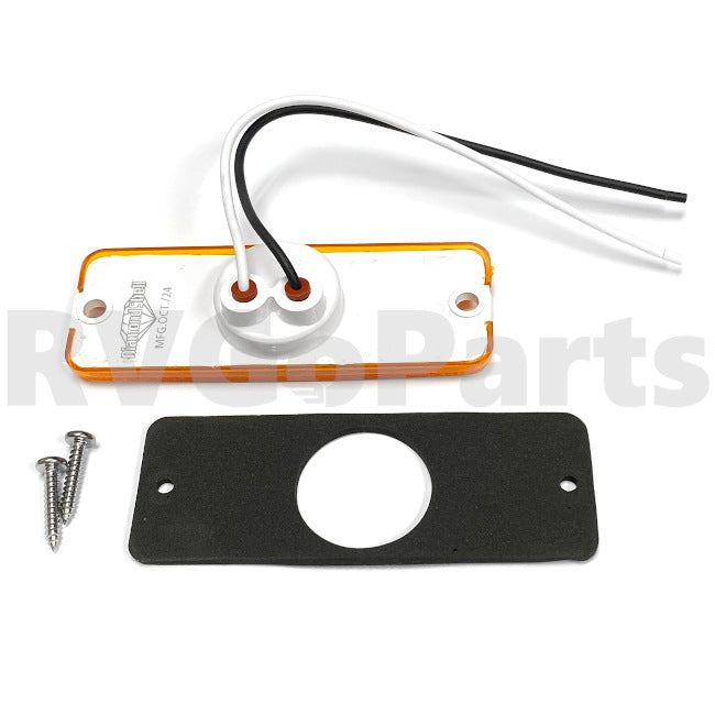 RV LED Side Marker Light Amber Rectangular 171195-02-000 | RV Go Parts - Replacement OEM RV Parts