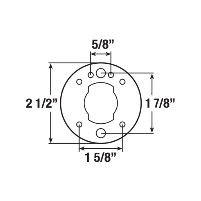 RV Bracket for 2.5" Clearance Light Marker 138996-03-000 | RV Go Parts - Replacement OEM RV Parts