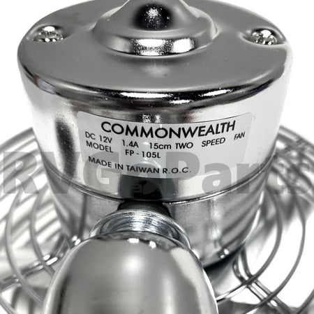 RV 2-Speed Fan Defroster Chrome 122856-01-01A | RV Go Parts - Replacement OEM RV Parts