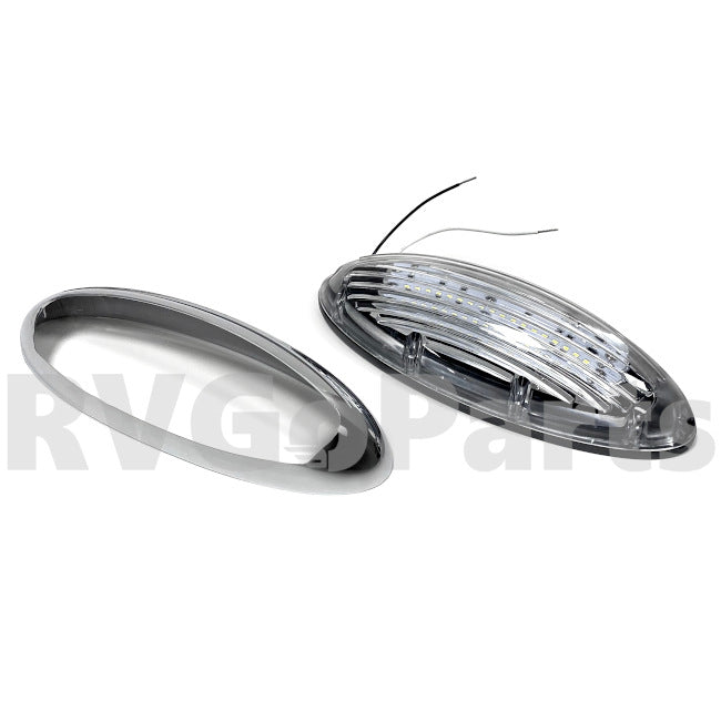 RV LED Porch Light w/ Chrome Bezel 326916-01-000 | RV Go Parts - Replacement OEM RV Parts