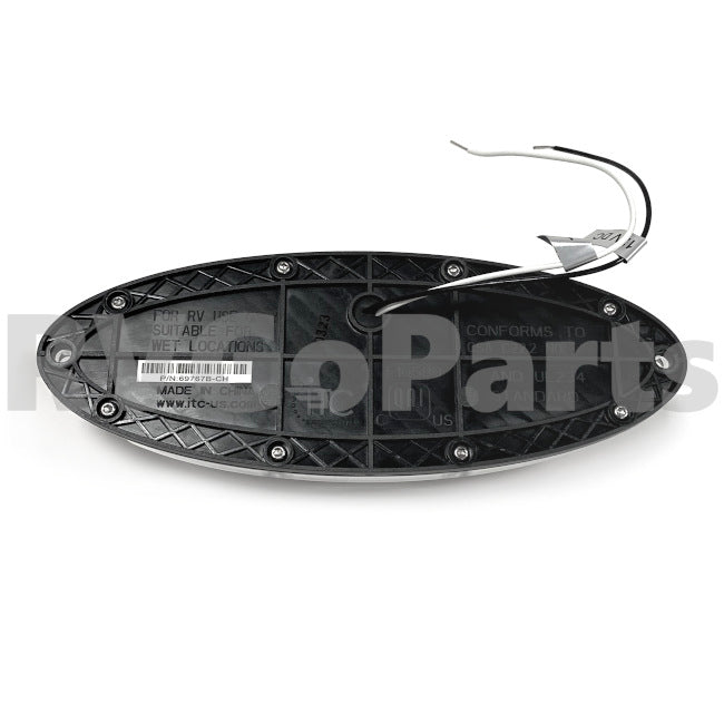 RV LED Porch Light w/ Chrome Bezel 326916-01-000 | RV Go Parts - Replacement OEM RV Parts