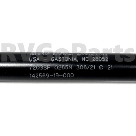 RV Stabilus Lift-O-Mat 7203SF Gas Spring 60 LBS, 17" 142569-19-000 | RV Go Parts - Replacement OEM RV Parts
