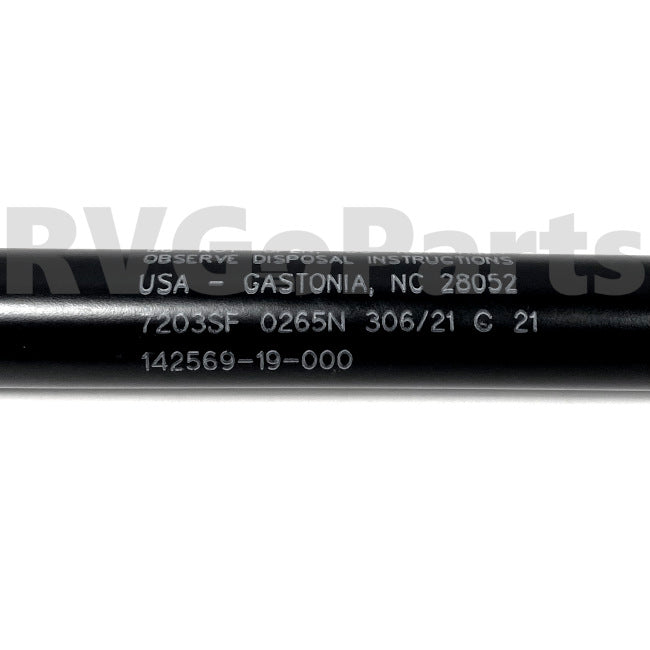 RV Stabilus Lift-O-Mat 7203SF Gas Spring 60 LBS, 17" 142569-19-000 | RV Go Parts - Replacement OEM RV Parts