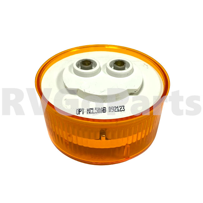 RV Amber Clearance Lamp/Light 2" Round 187283-01-000 | RV Go Parts - Replacement OEM RV Parts