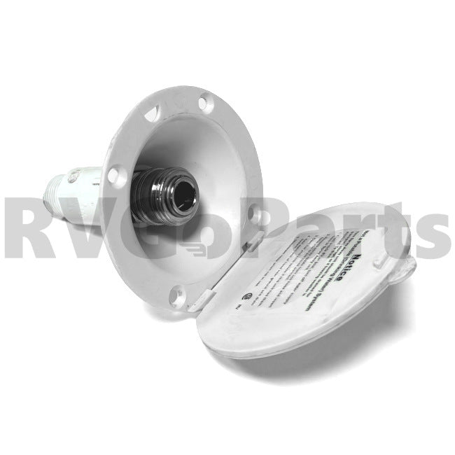 RV Exterior Spray Port White 184487-01-01A | RV Go Parts - Replacement OEM RV Parts