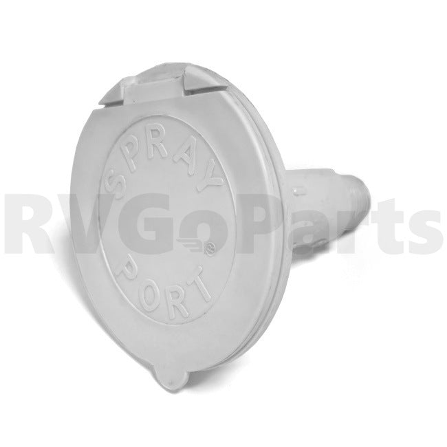 RV Exterior Spray Port White 184487-01-01A | RV Go Parts - Replacement OEM RV Parts