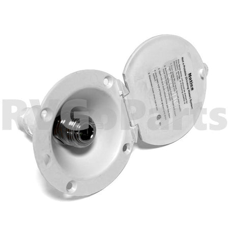 RV Exterior Spray Port White 184487-01-01A | RV Go Parts - Replacement OEM RV Parts