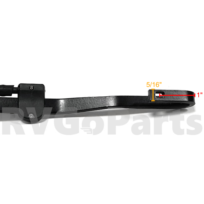 RV 700mm / 27.5" J-Hook Wiper Arm 25° Bend 343137-01-000 | RV Go Parts - Replacement OEM RV Parts
