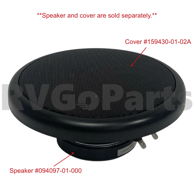 RV 5.25" Speaker without Grille / Cover 094097-01-000 | RV Go Parts - Replacement OEM RV Parts