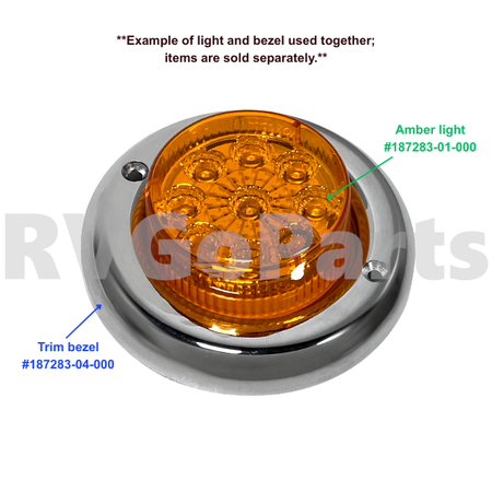 RV Red Clearance Lamp/Light 2" Round 187283-02-000 | RV Go Parts - Replacement OEM RV Parts
