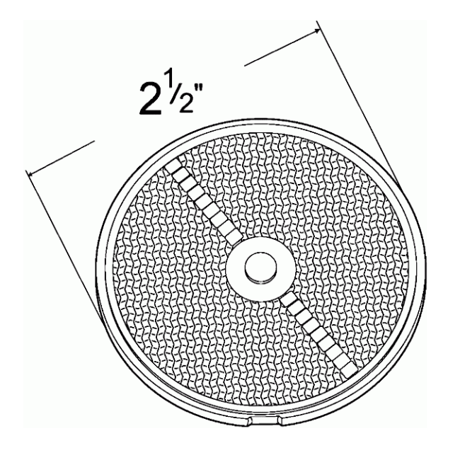 Winnebago RV 2.5" Red Reflector/Clearance Marker 141514-01-000 | RV Go Parts - Replacement OEM RV Parts