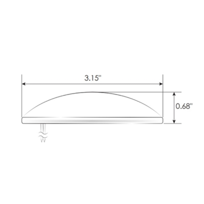 Winnebago RV 3" LED Ceiling Light Round 192188-01-01A | RV Go Parts - Replacement OEM RV Parts